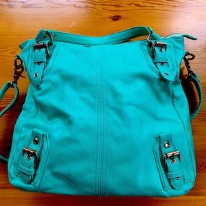 Deena and Ozzy Turquoise Hobo bag